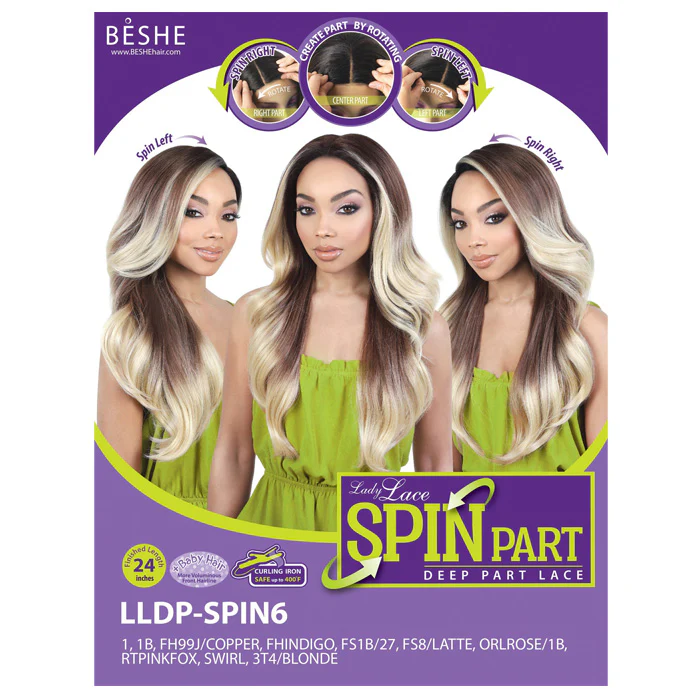 Beshe Spin Deep Part Lace Wig - LLDP SPIN6 - Image 4