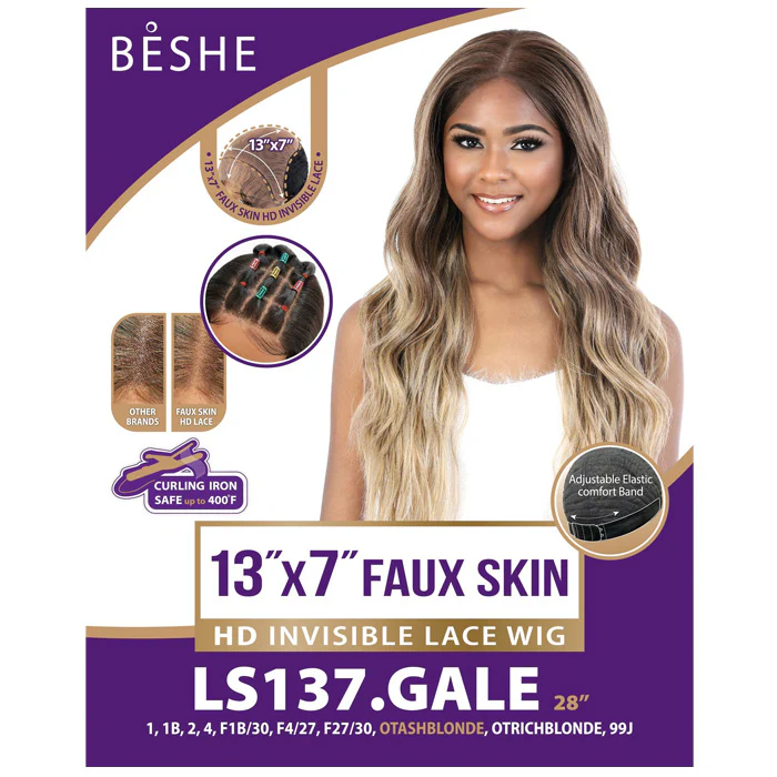 Beshe Glueless 13x7 Faux Skin HD Invisible Lace Frontal Wig - LS137.GALE - Image 5