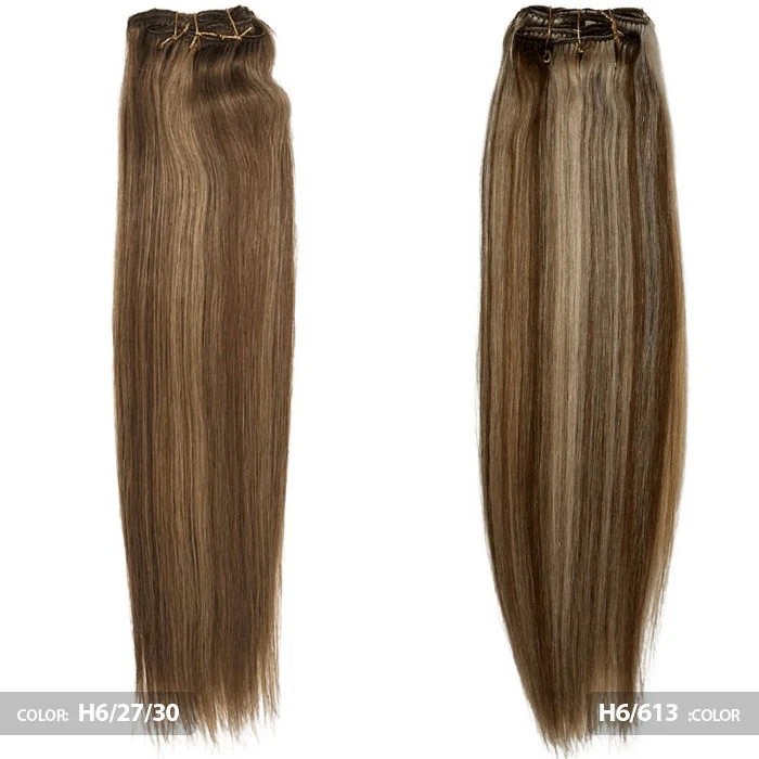 Black Diamond 100% Remi Human Hair Extension Weave CLIP IN 7 PCS - STRAIGHT 14/18/22" - Image 6
