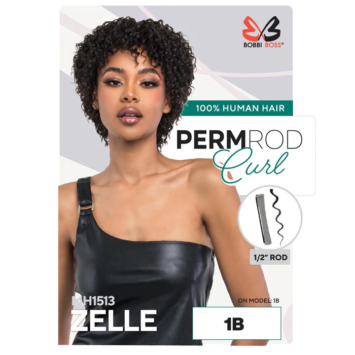 Bobbi Boss 100% Human Hair Full Wig - MH1513 ZELLE - Image 3