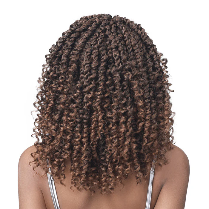 Bobbi Boss Braided Synthetic HD Lace Wig 4X4 Deep Lace - MLF611 PASSION TWIST BOHO 16 - Image 2