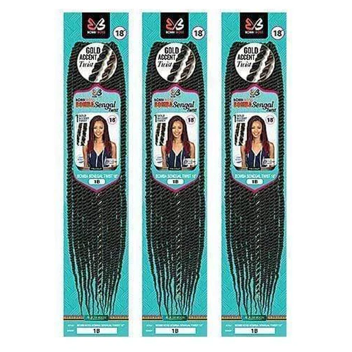 Bobbi Boss African Roots Bomba Pre-Looped Crochet Braids - SENEGAL TWIST 18/24" - Image 4
