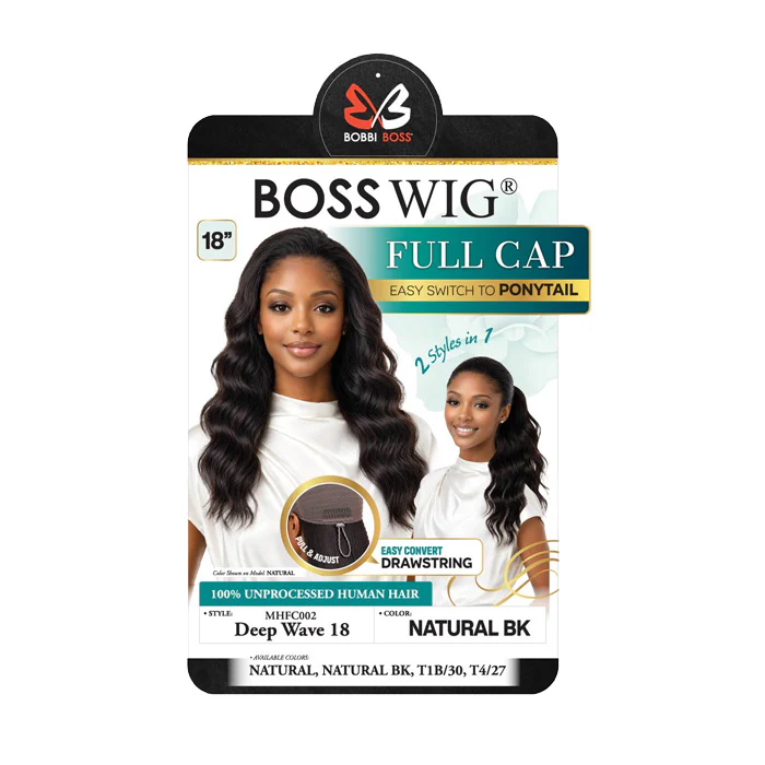 Bobbi Boss Boss Wig Human Hair Wig Full Cap - MHFC002 DEEP WAVE 18 - Image 3