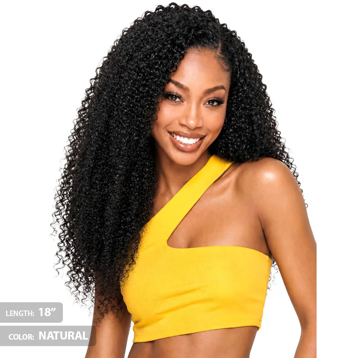 Bobbi Boss Bundle Seamless 100% Unprocessed Human Hair Feather Crochet Braids - ISLAND WATER 10/14/18" - Image 4
