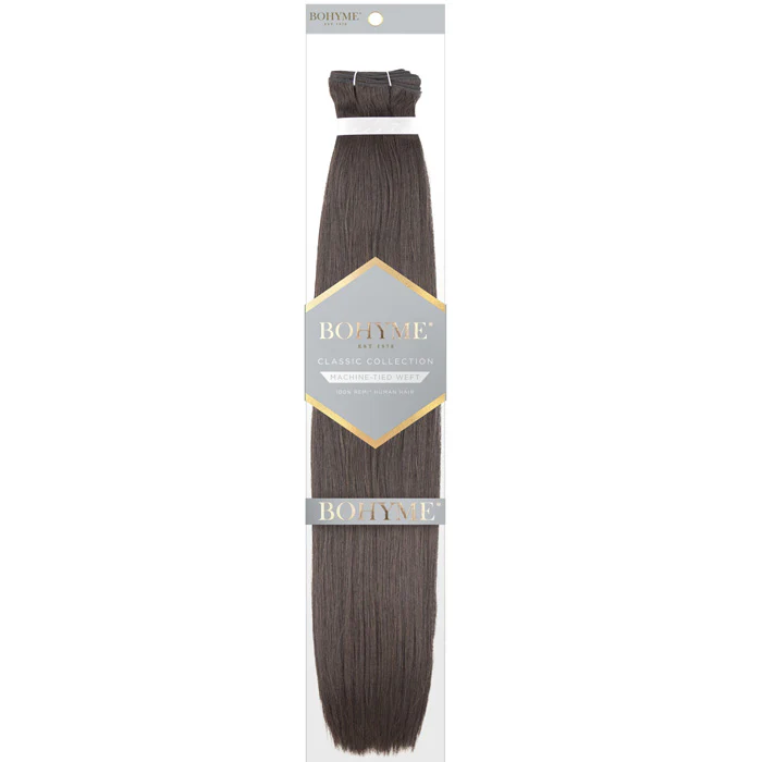 Bohyme Classic 100% Remi Human Hair Weave - TEXTURED SMOOTH 14/18/20" (Machine-Tied)