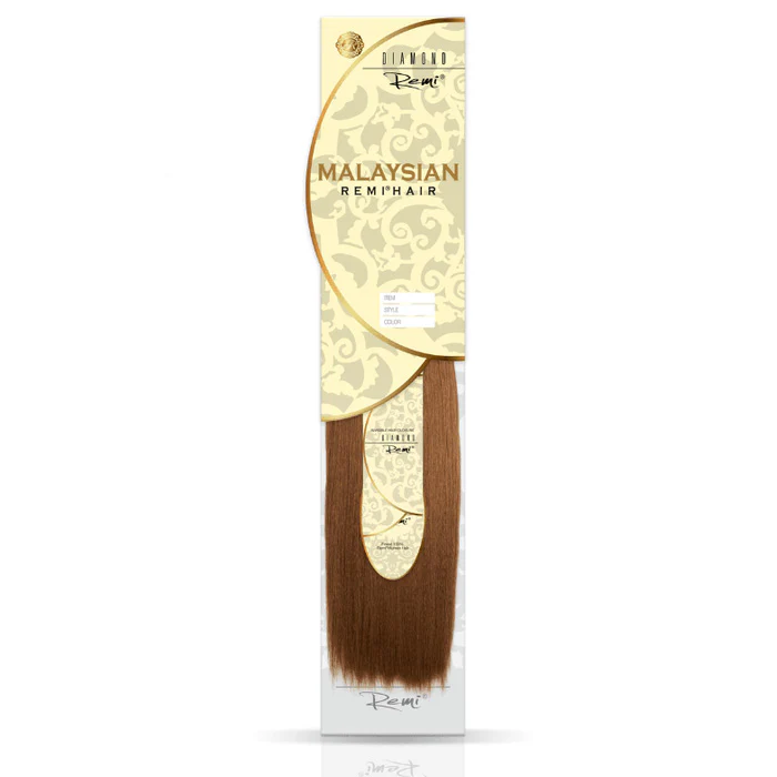 Diamond Remi 100% Malaysian Human Hair Weave - MALAYSIAN YAKI 10-18"(Machine-Tied)