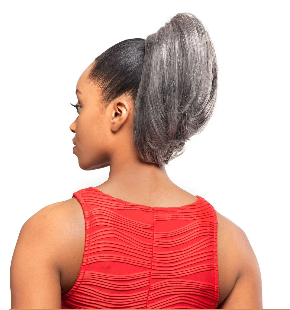 Foxy Silver Collection Drawstring Ponytail / Bun -  DS 002