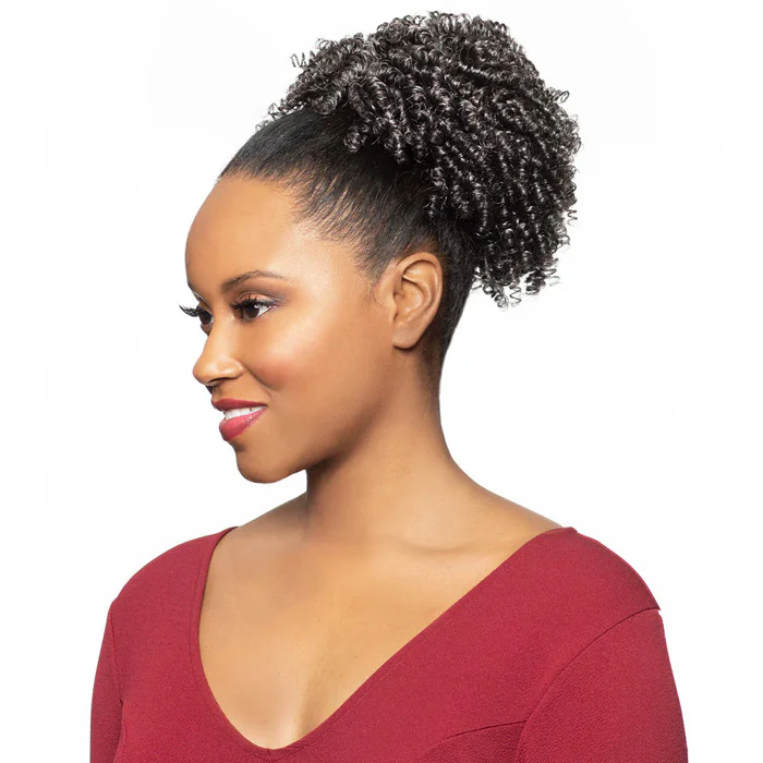 Foxy Silver Drawstring Ponytail - DS 008