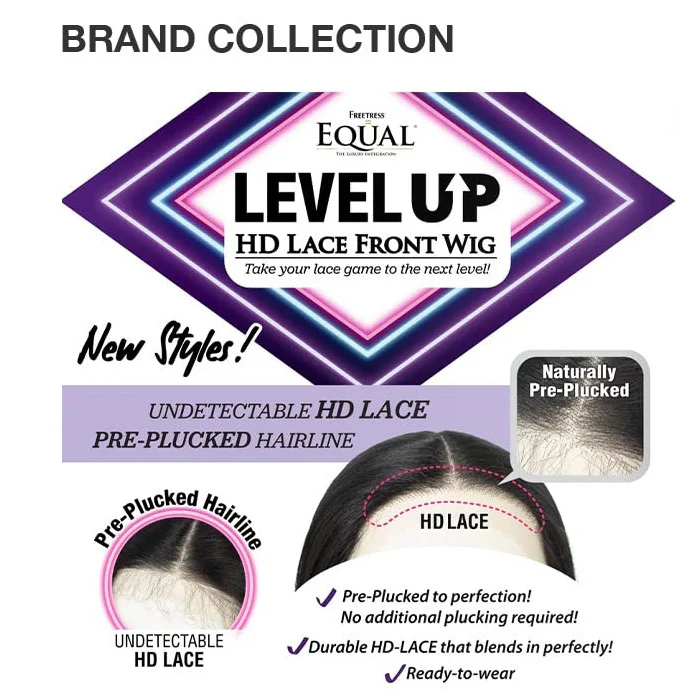 Freetress Equal Level Up Hair HD 5" Deep Parting Lace Front Wig - JULIA - Image 4