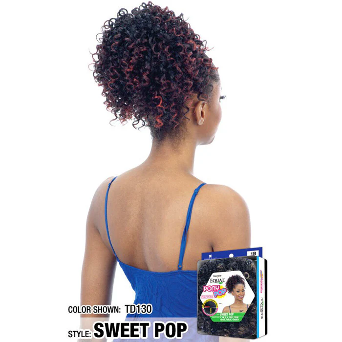 Freetress Equal Synthetic Pony Pop Ponytail - SWEET POP - Image 2