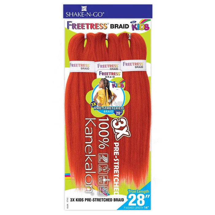 Freetress for Kids Crochet Braid- 3X PRE-STRETCHED BRAID 14" - Image 6
