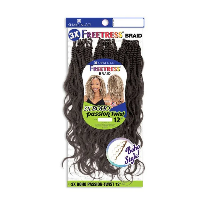 Freetress Pre-Looped Crochet Braids - 3X  BOHO PASSION TWIST 12" - Image 3