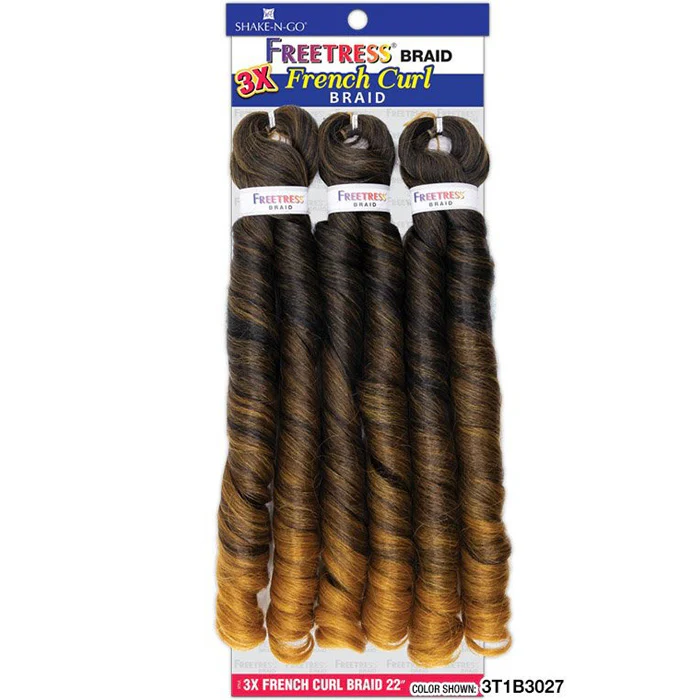 Freetress Pre-Stretched Crochet Braid - 3X FRENCH CURL 22" - Image 11