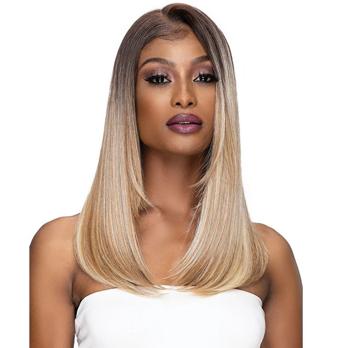 Janet Collection Melt 13X6 Swiss Lace Front Wig - POLINA