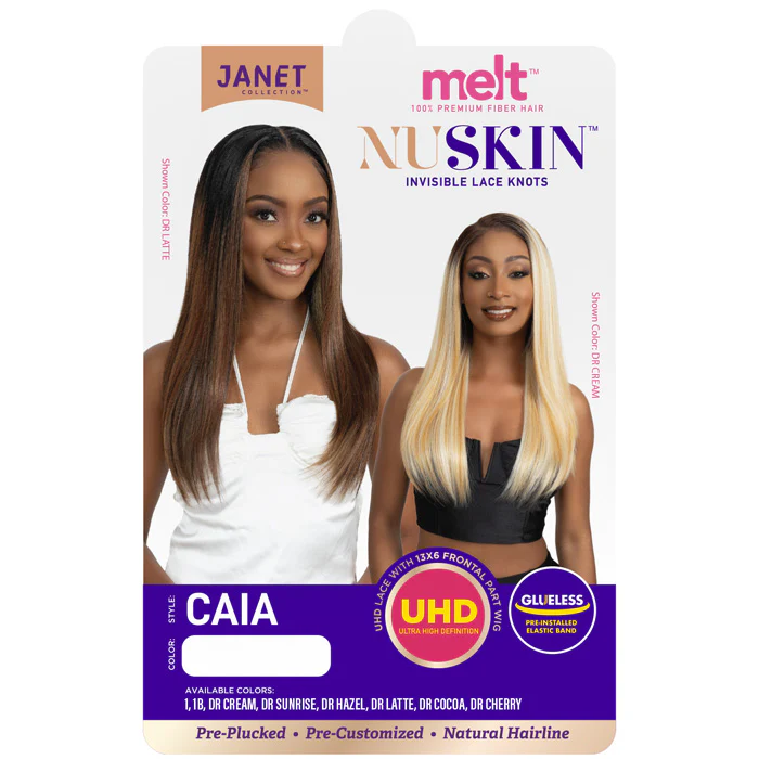 Janet Collection Melt Nu Skin Glueless UHD 13x6 Lace Frontal Wig - CAIA - Image 6