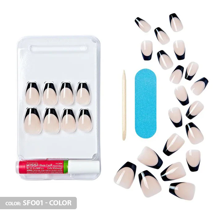 Kiss Salon Acrylic French Press-On Nails - Image 5