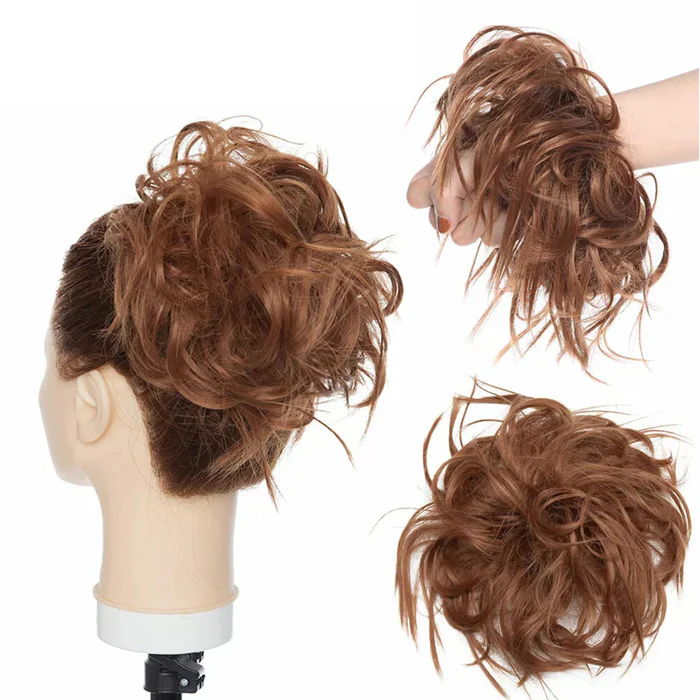 Lord & Cliff Think Pink Messy Bun Elastic Hair Extension - HAIR MAGIC - Image 5