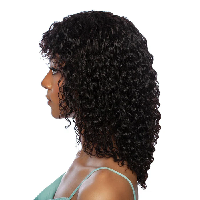 Mane Concept 11A Wet N Wavy Water Curl Full Bang Wig 16" - Image 4