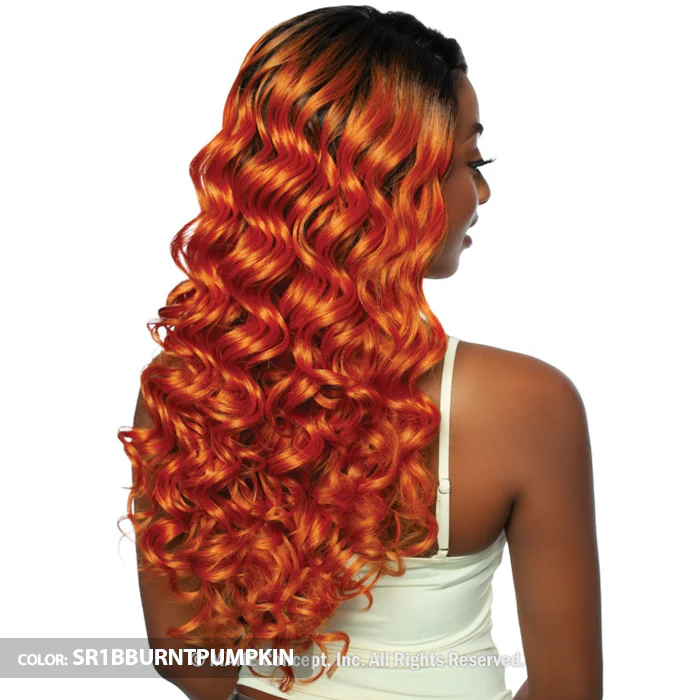 Mane Concept Brown Sugar Skinbond Lace Glueless HD 13+4 Lace Part Wig - BSSB228 LACE 02 - Human Hair Blend - Image 5