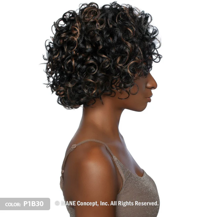 Mane Concept Brown Sugar Sugar Coat Human Hair Style Mix Glueless Half Wig - SUGAR 10 - Image 3