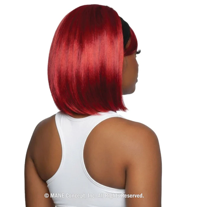 Mane Concept Brown Sugar SwitchUp Human Hair Style Mix Glueless Half Wig Detachable Bang- BSSU105 SWITCH UP 05 - Image 4