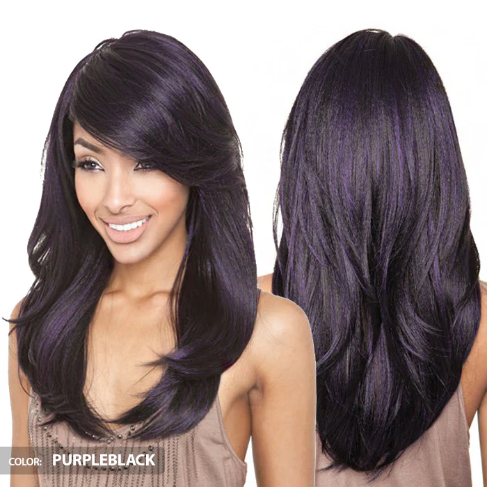 Mane Concept Isis Brown Sugar Human Hair Blend Full Wig - BS110 - Image 2
