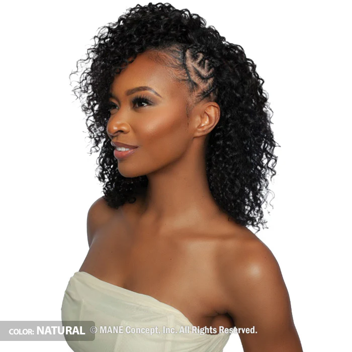 Mane Concept Trill 100% Unprocessed Human Hair Versatile Half Wig - TRHW202 DEEP WAVE 18" - Image 2