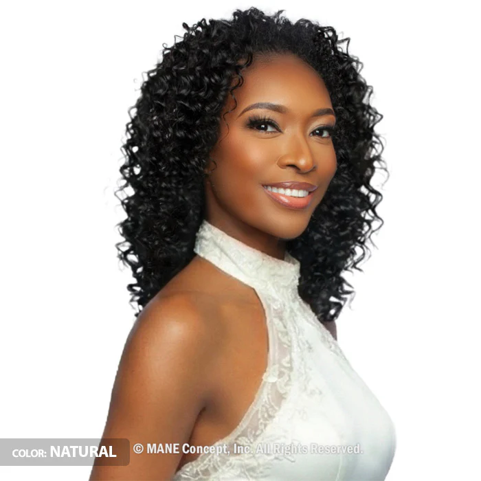 Mane Concept Trill 100% Unprocessed Human Hair Versatile Half Wig - TRHW208 BURMESE CURL 18" - Image 2
