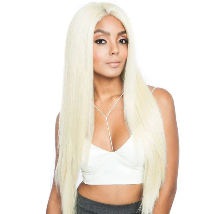 Melanin Queen Brazilian Frontal Lace Tiger Eye 13x4 Wig - MLF02 YAKY SLEEK 30"