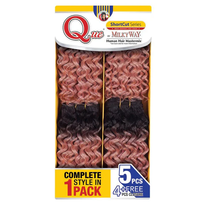 Milky Way Que Human Hair Weave - New Deep 5 PCS - Image 2