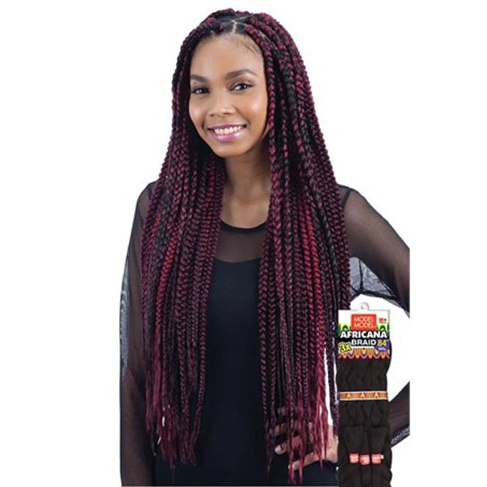 Model Model Crochet Braids - 3X AFRICANA BRAID 84" - Image 2