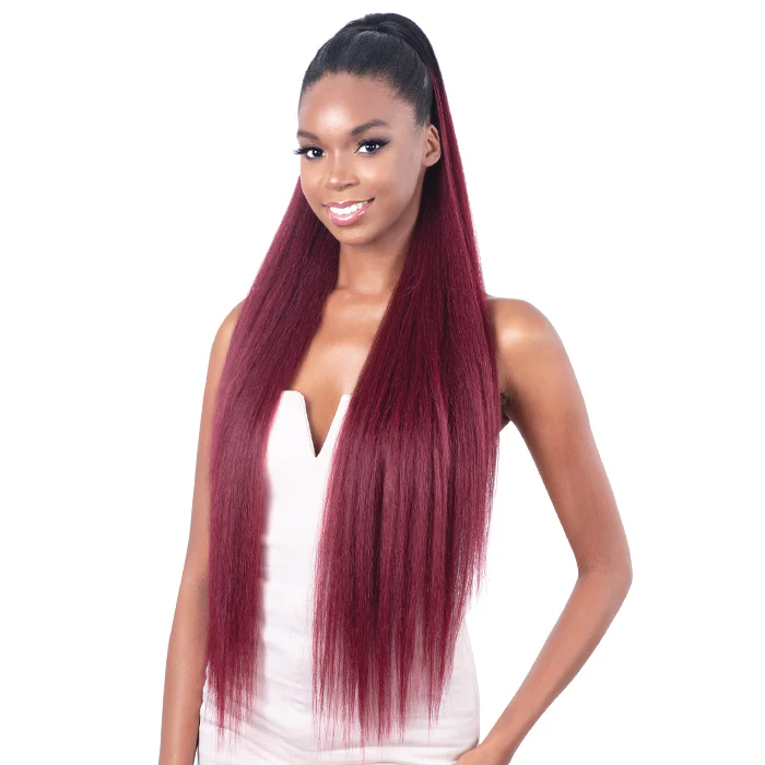 Model Model Gardenia Drawstring Ponytail - STRAIGHT 36"