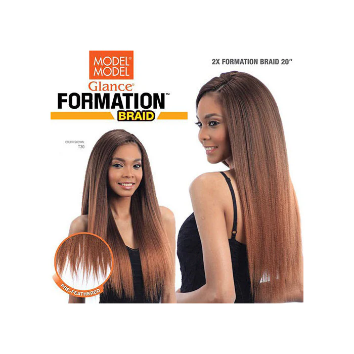 Model Model Glance Pre-Stretched Crochet Braids - 2X FORMATION 20" - Image 3