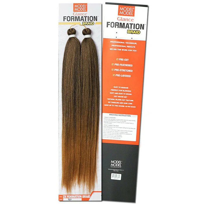 Model Model Glance Pre-Stretched Crochet Braids - 2X FORMATION BRAID 30" - Image 2