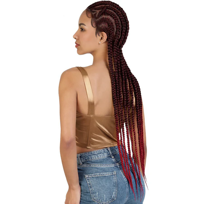 Motown Tress Glueless Hand-Braided HD Whole Lace Wig - WLB.HEART2