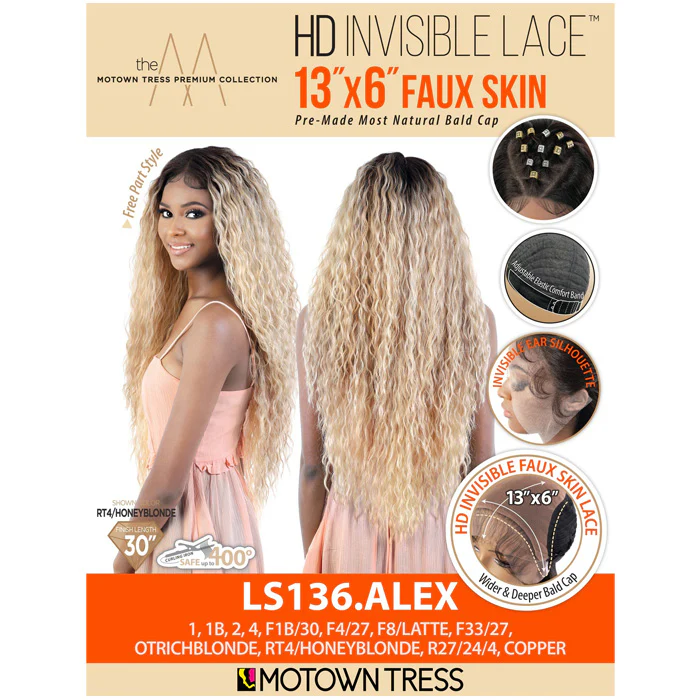 Motown Tress HD 13X6 Faux Skin Lace Front Wig -  LS13.ALEX - Image 6