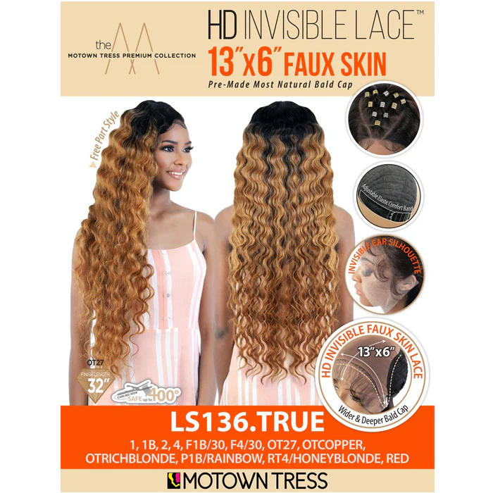 Motown Tress HD Invisible Lace 13X6 Faux Skin HD Lace Front Wig - LS136.TRUE - Image 6