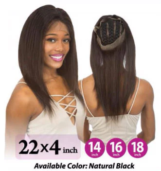 New Born Free Ali 100% Unprocessed Virgin Human Hair 360 Full Lace Frontal Closure - STRAIGHT 16" - Image 2