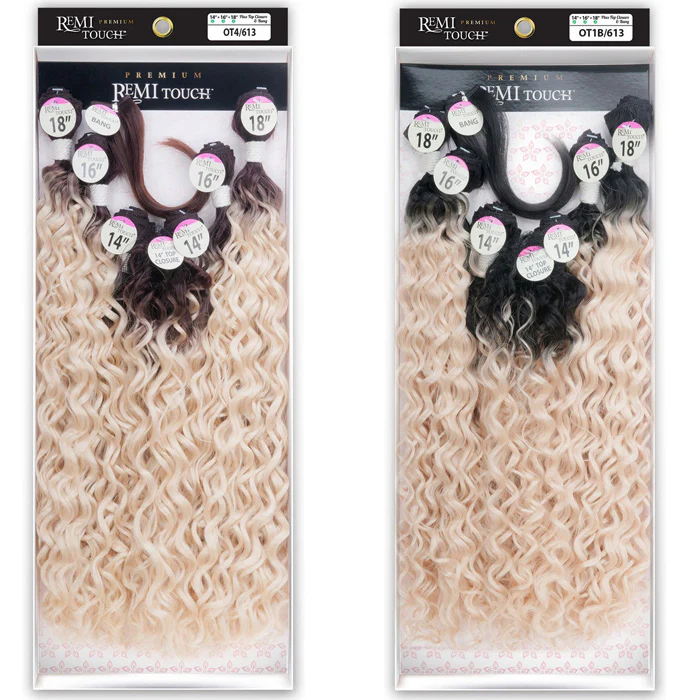 New Born Free Premium Remi Touch Weave BEACH CURL 8Pcs - Image 3
