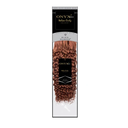 Onyx Human Hair Weave - ITALIAN CURLY 10-18"(Machine-Tied)