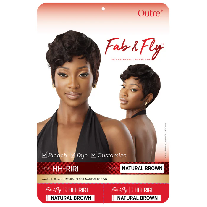 Outre  Fab & Fly 100% Unprocessed Human Hair Full Wig - HH-RIRI - Image 5