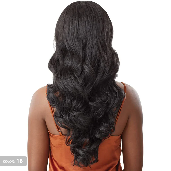 Outre Glueless Human Hair Blend 5X5 HD Lace Frontal Closure Wig - HHB-BODY CURL 24 - Image 4