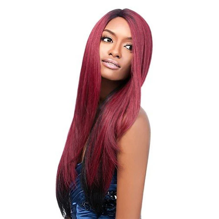 Outre L-Parting Lace Front Wig - NATURAL YAKI 24"