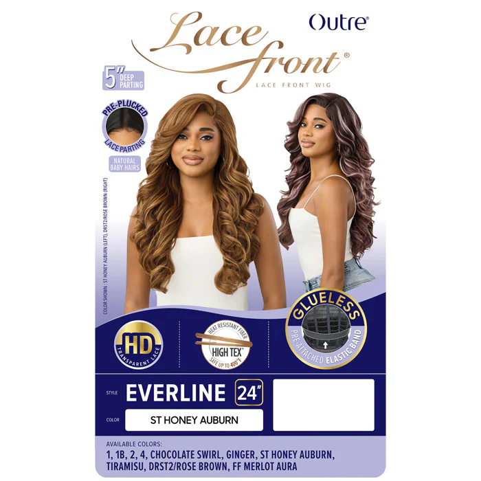 Outre Lace Front Glueless Pre-Plucked HD 5" Deep Lace Part Wig - EVERLINE - Image 5