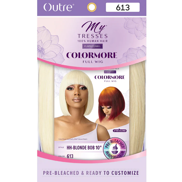 Outre Mytresses Colormore 100% Human Hair Full Wig - BLONDE BOB 10 - Image 6