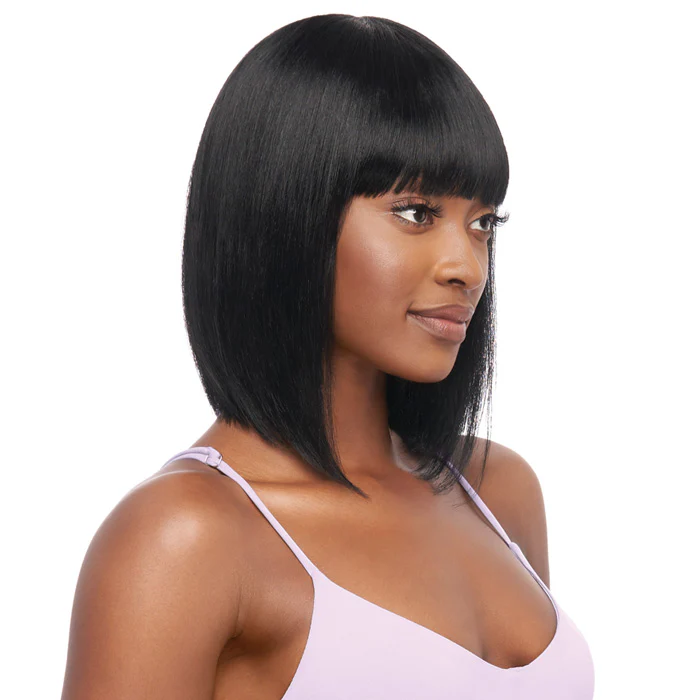 Outre MyTresses Purple Label Unprocessed Human Hair Full Wig HH-STRAIGHT BOB 12" - Image 2