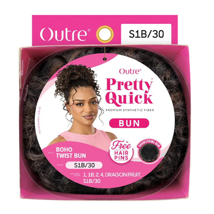 Outre Pretty Quick Drawstring Bun - BOHO TWIST - Image 4
