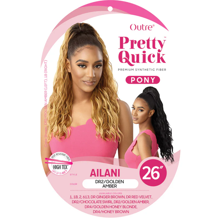 Outre Pretty Quick Drawstring Ponytail - AILANI 26" - Image 4