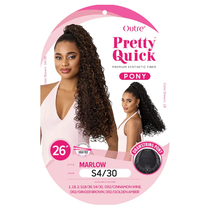 Outre Pretty Quick Drawstring Ponytail - MARLOW - Image 4