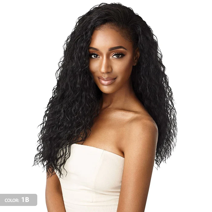Outre Quick Weave Wet & Wavy Style Half Wig - BEACH CURL 24" - Image 2